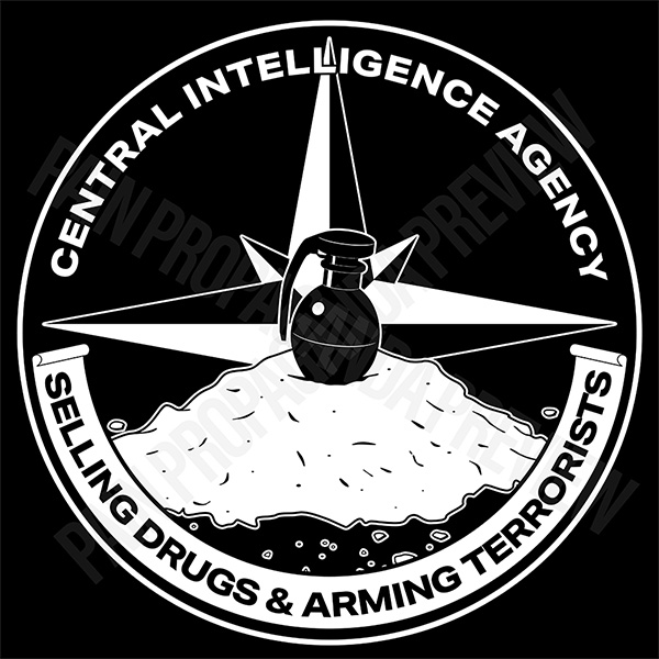 A closeup view of the seal from the t-shirt